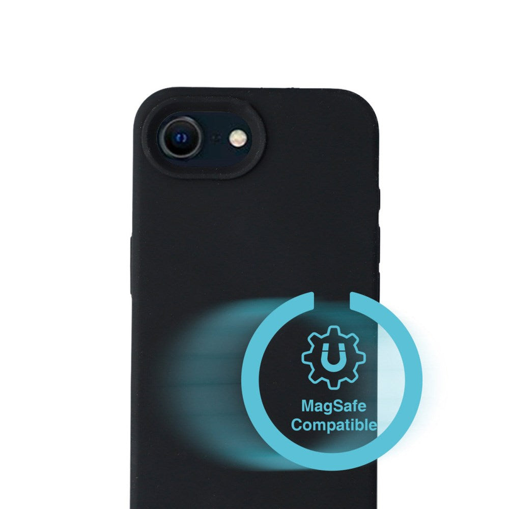 iPhone 16e - 4smarts Silikone Cover - MagSafe Kompatibel - Sort