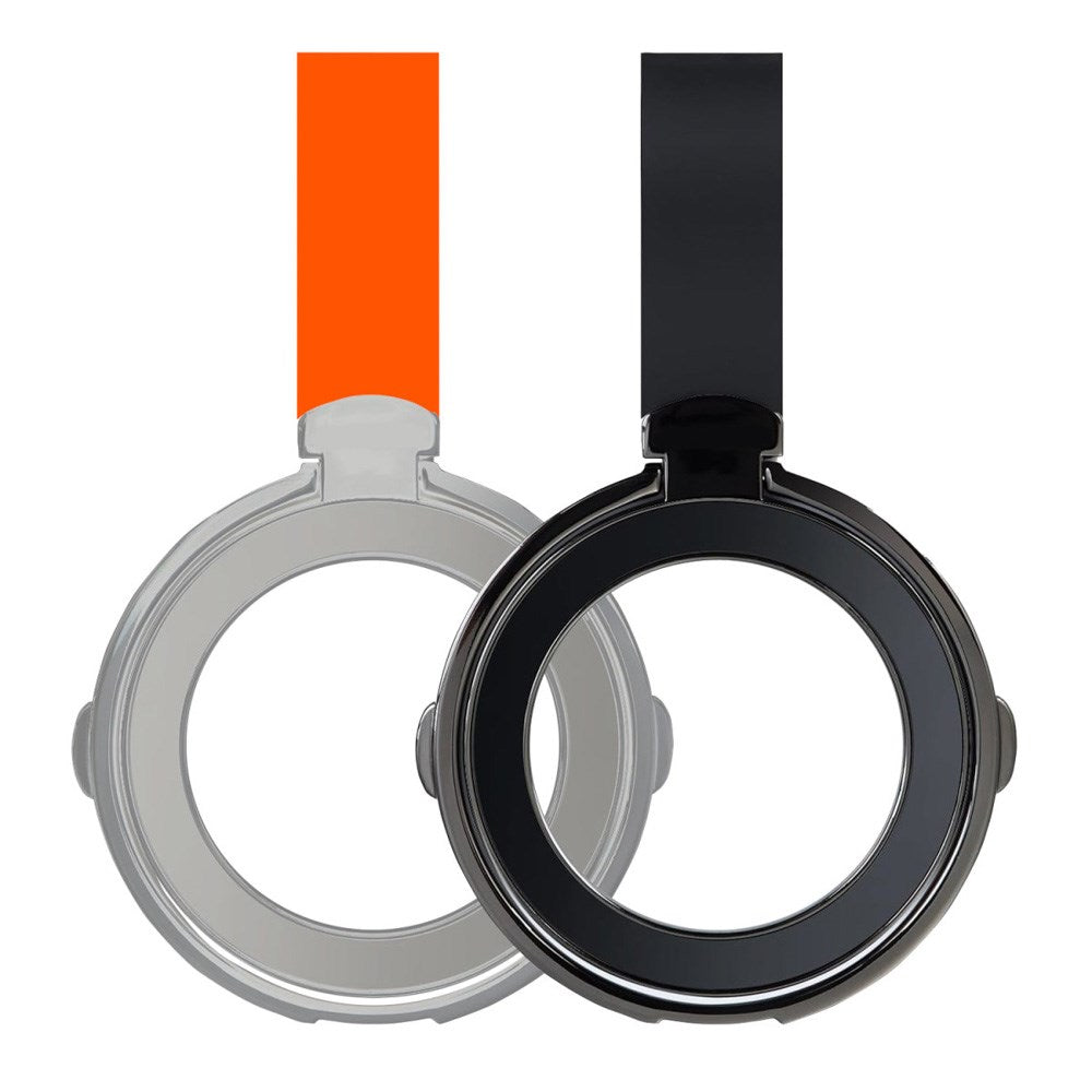 4smarts - Magnetisk Finger Ring - MagSafe Kompatibel - 2 stk - Sort / Orange