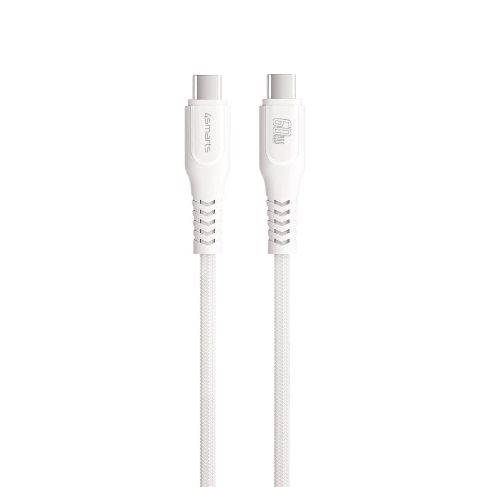4smarts - USB-C til USB-C Kabel 60W - 1.5 m - Hvid