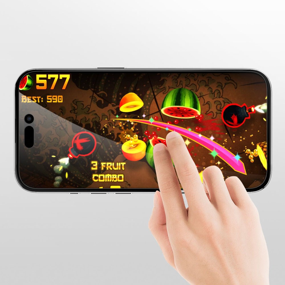 4Smarts iPhone 17 Pro Second Glass Beskyttelsesglas m. Monteringsramme - Privacy Funktion - Gennemsigtig