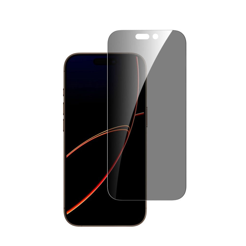 4Smarts iPhone 17 Pro Second Glass Beskyttelsesglas m. Monteringsramme - Privacy Funktion - Gennemsigtig