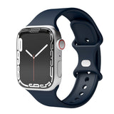 Vonmählen Apple Watch (38/40/SE/41/42mm) Classic Band Silikone Urrem - Mørkeblå