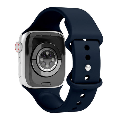 Vonmählen Apple Watch (42/44/SE/45/46/49mm) Classic Band Silikone Urrem - Mørkeblå