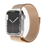 Vonmählen Apple Watch (42/44/SE/45/46/49mm) Milanese Rustfrit Stål Rem - Rose Gold