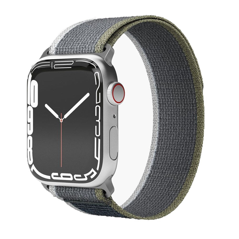 Vonmählen Apple Watch (38/40/SE/41/42mm) Trekking Loop Nylon Rem - Grå / Grøn