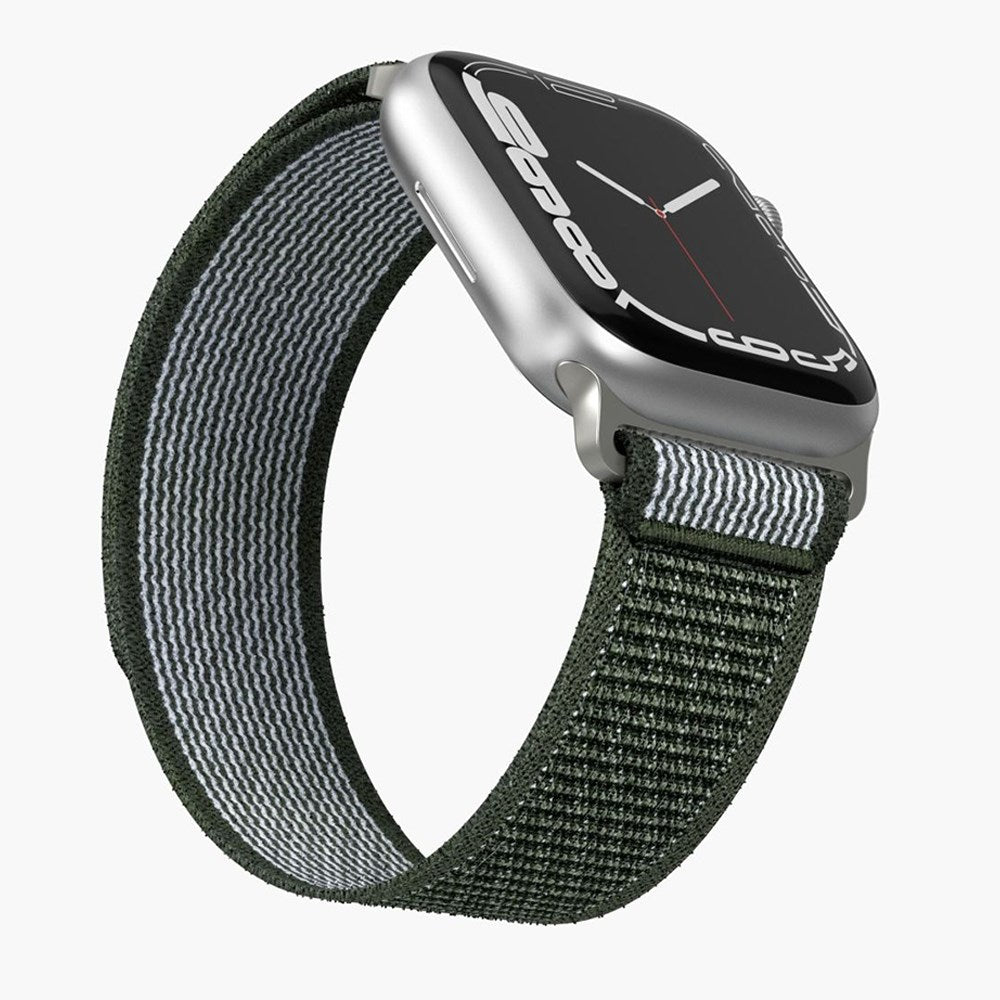 Vonmählen Apple Watch (38/40/SE/41/42mm) Trekking Loop Nylon Rem - Hvid / Grøn