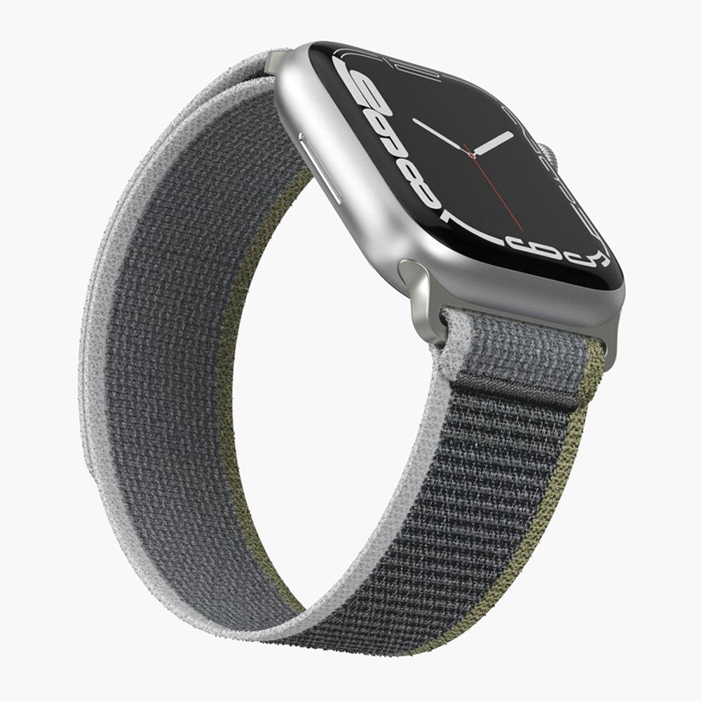 Vonmählen Apple Watch (42/44/45/SE/49mm) Trekking Loop Nylon Rem - Grå / Grøn