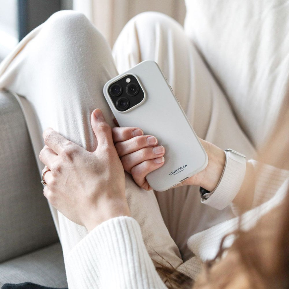 iPhone 15 Plus Vonmählen Eco Silikone Bagside Cover - MagSafe Kompatibel - Grå