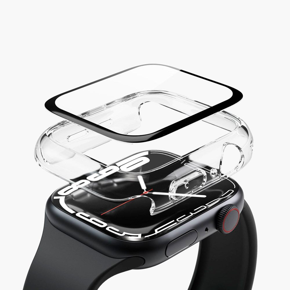 Apple Watch Series 8 / 9 (45mm) Vonmählen Thin Case m. Skærmbeskyttelse - Gennemsigtig