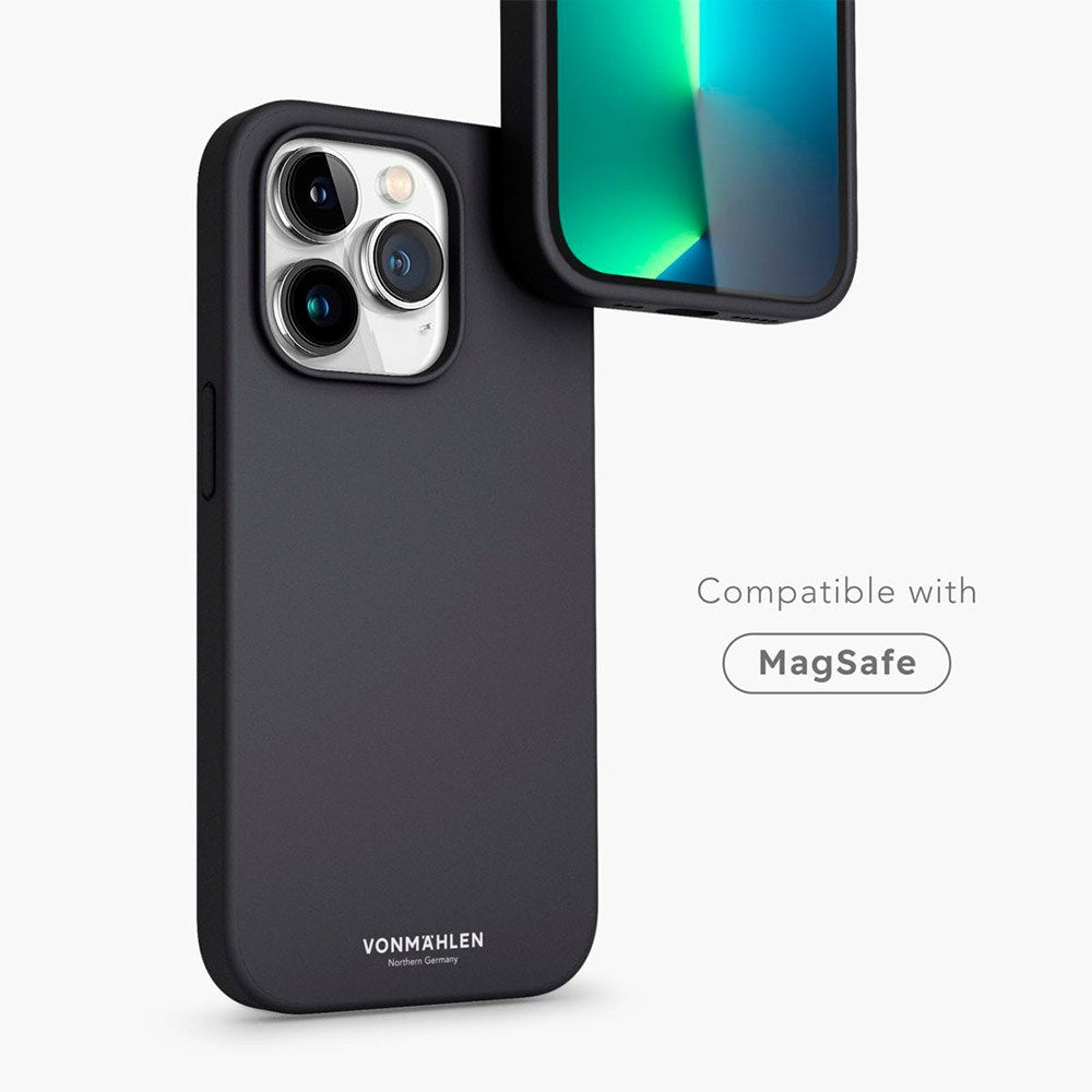 iPhone 13 Pro Vonmählen Eco Silikone Bagside Cover - MagSafe Kompatibel - Navy