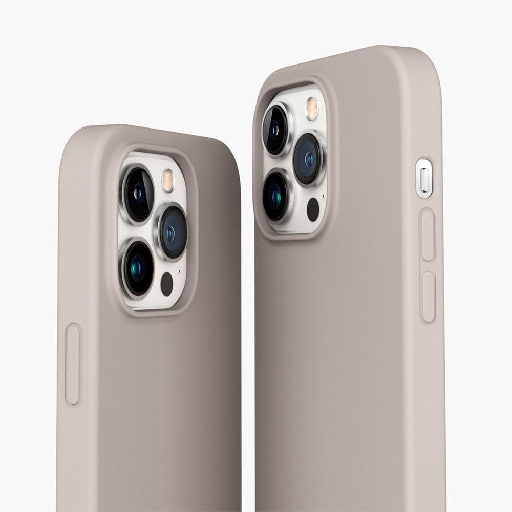 iPhone 13 Pro Vonmählen Eco Silikone Bagside Cover - MagSafe Kompatibel - Beige