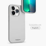 iPhone 13 Pro Vonmählen Eco Silikone Bagside Cover - MagSafe Kompatibel - Grå