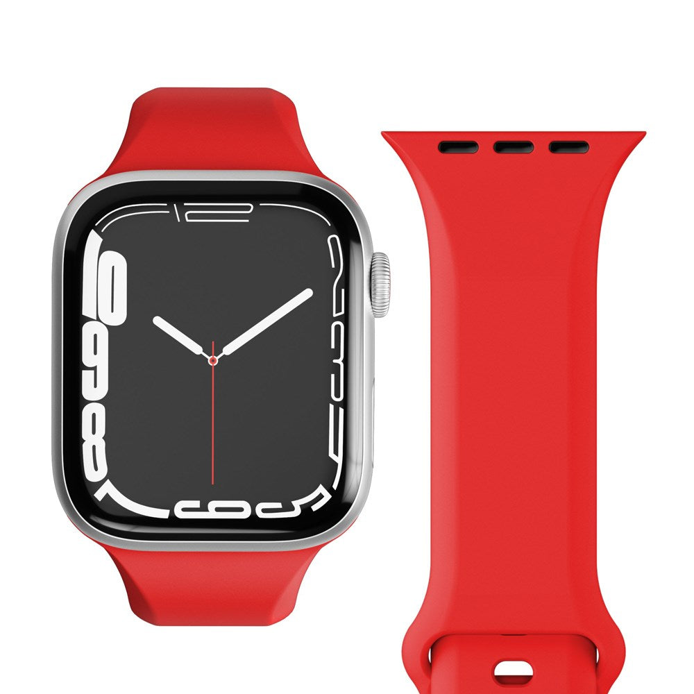 Vonmählen Apple Watch (38/40/SE/41/42mm) Classic Band 2 Genanvendt Silikone Rem - Rød