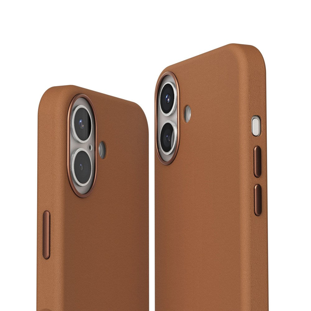 iPhone 16 Vonmählen Like Leather Bagside Cover - MagSafe Kompatibel - Brown