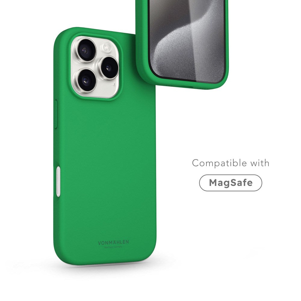 iPhone 16 Pro Vonmählen Eco Silikone Bagside Cover - MagSafe Kompatibel - Green Haven