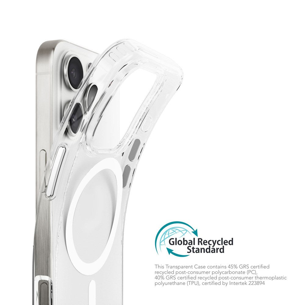 Vonmählen iPhone 16 Pro Transparent Mobil Cover - MagSafe Kompatibel - Hvid