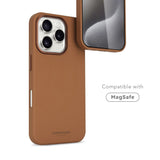 iPhone 16 Pro Max Vonmählen Like Leather Bagside Cover - MagSafe Kompatibel - Brown