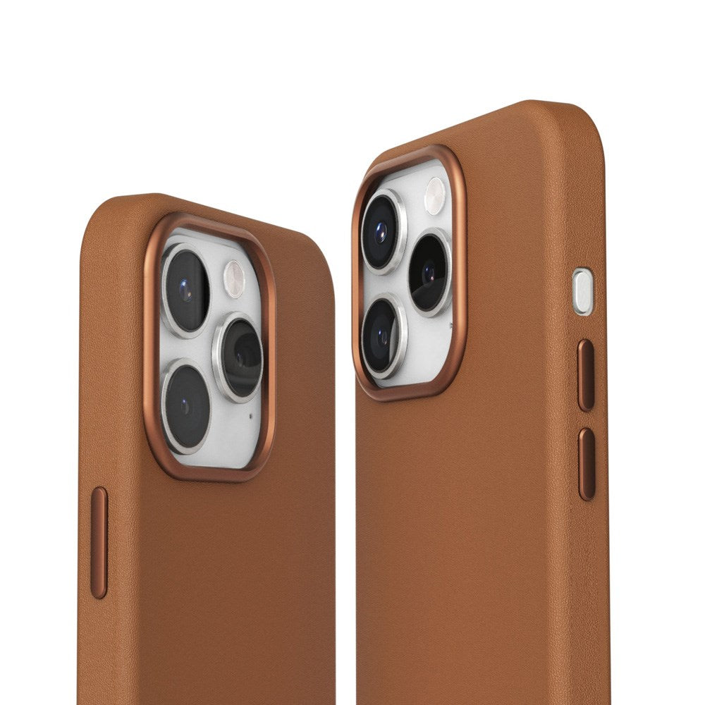 iPhone 16 Pro Max Vonmählen Like Leather Bagside Cover - MagSafe Kompatibel - Brown