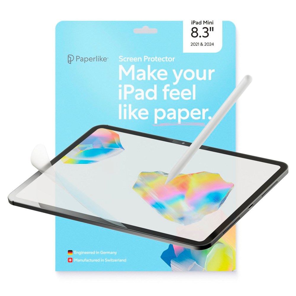 Paperlike - iPad Mini (2024 / 2021) Skærmbeskytter - 2 stk - Gennemsigtig