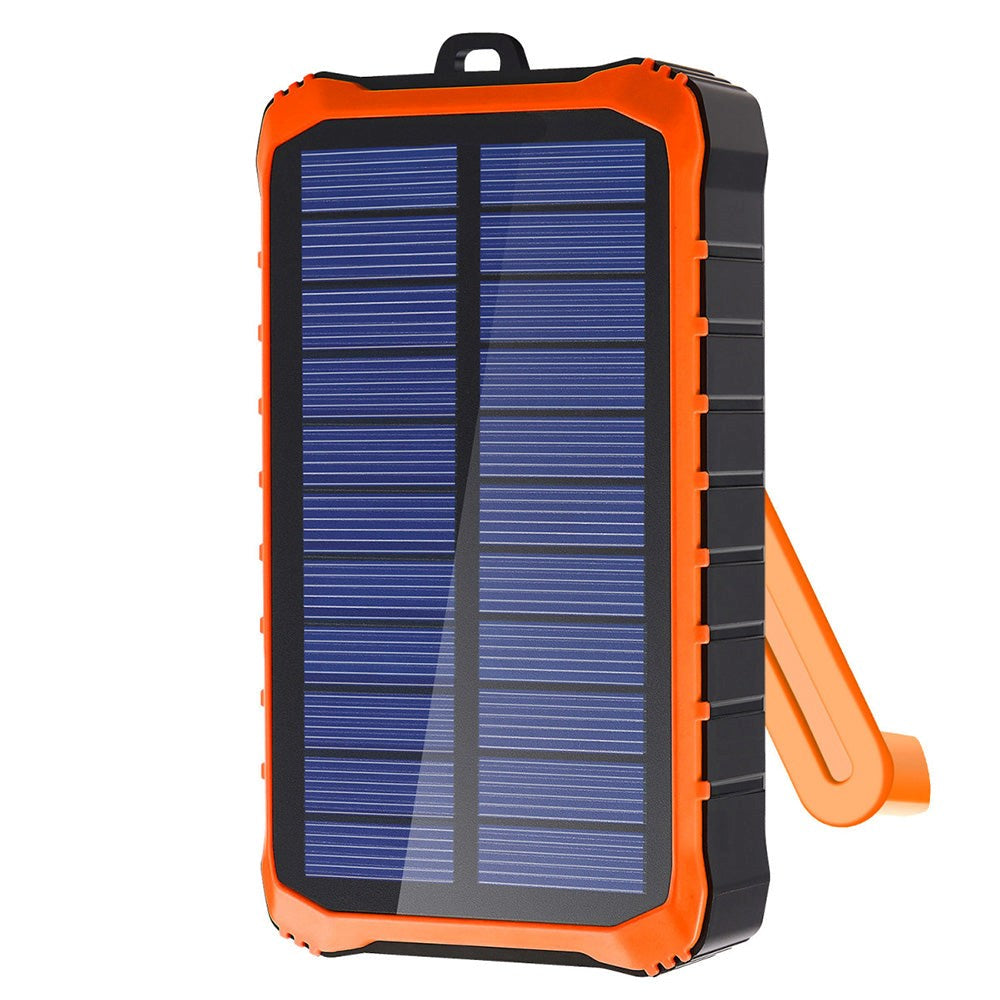4smarts Prepper Solcelle Powerbank 12.000mAh - 2 x USB-A - Sort / Orange