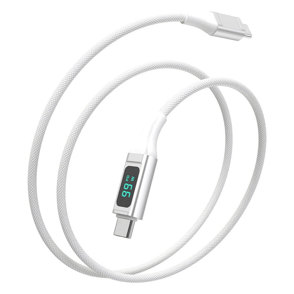 4smarts DigitCord Kabel 100W USB-C til USB-C (PD) - 1.5m. - Hvid