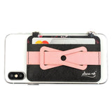 4Smarts DressUP Mobilholder m. Strop & Kortholder - Blomster Pink