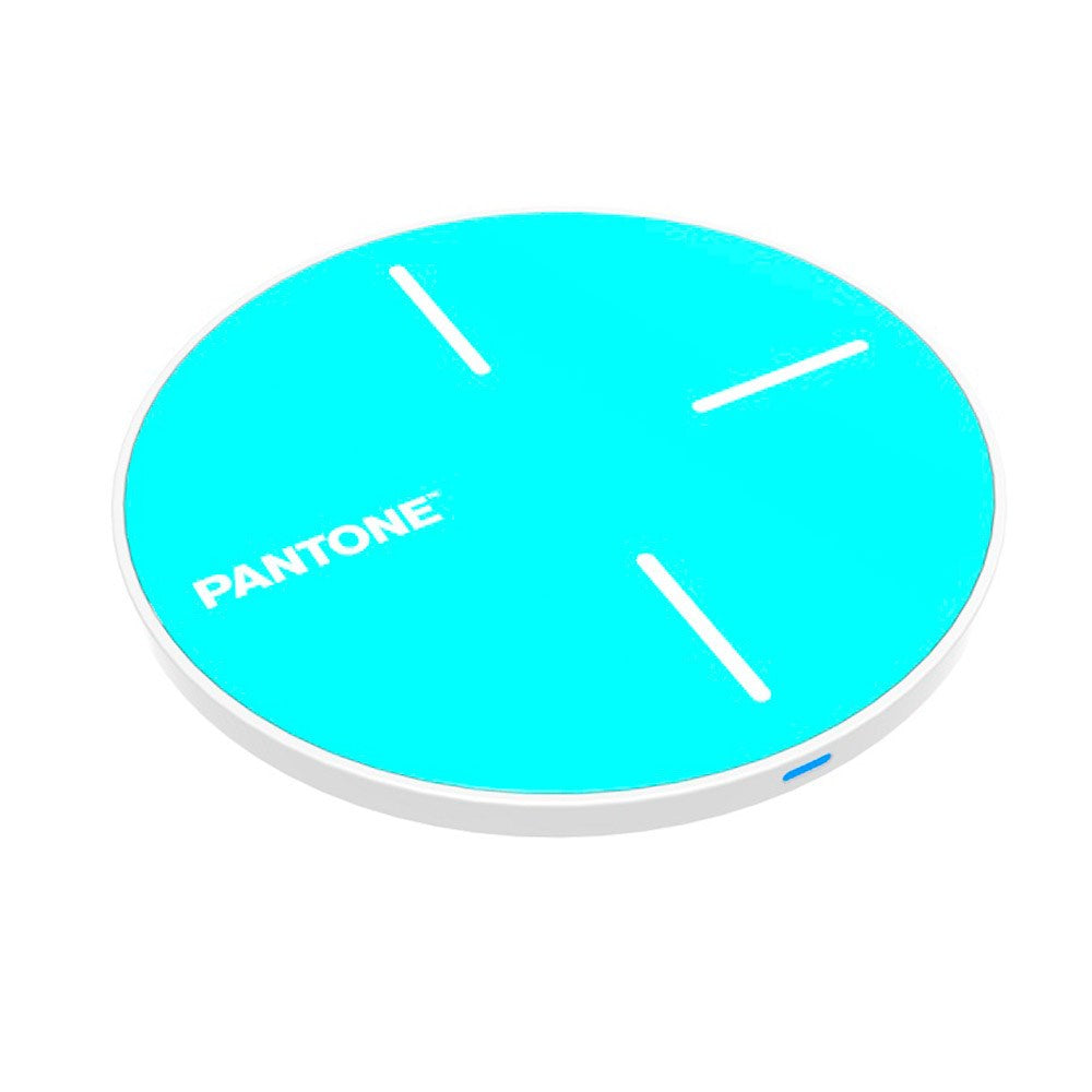 Pantone Trådløs Oplader - Single Pad - Turkis