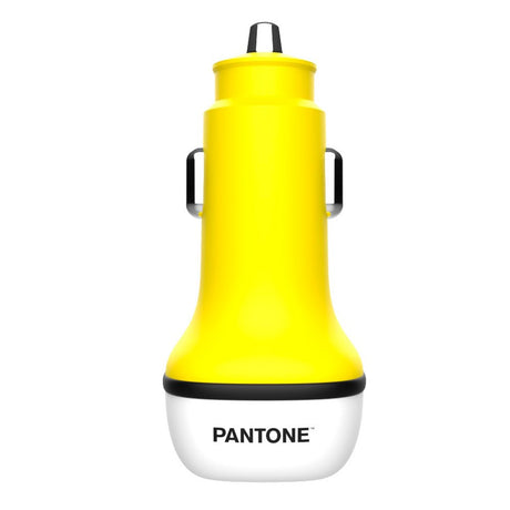 Pantone Biloplader 20W med USB-C & USB-A - Gul