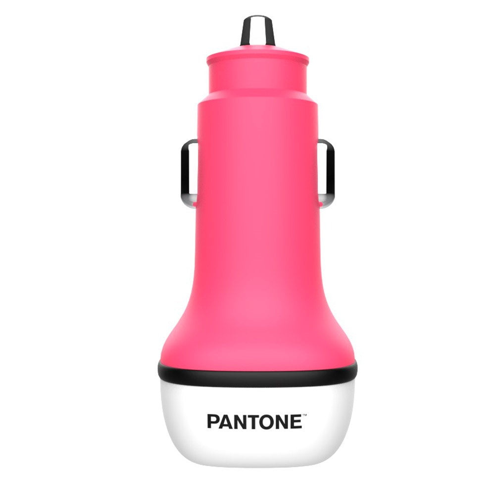 Pantone Biloplader 20W med USB-C & USB-A - Pink