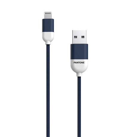 Pantone USB-A til Lightning Kabel 12W - MFI - 1.5m - Navy