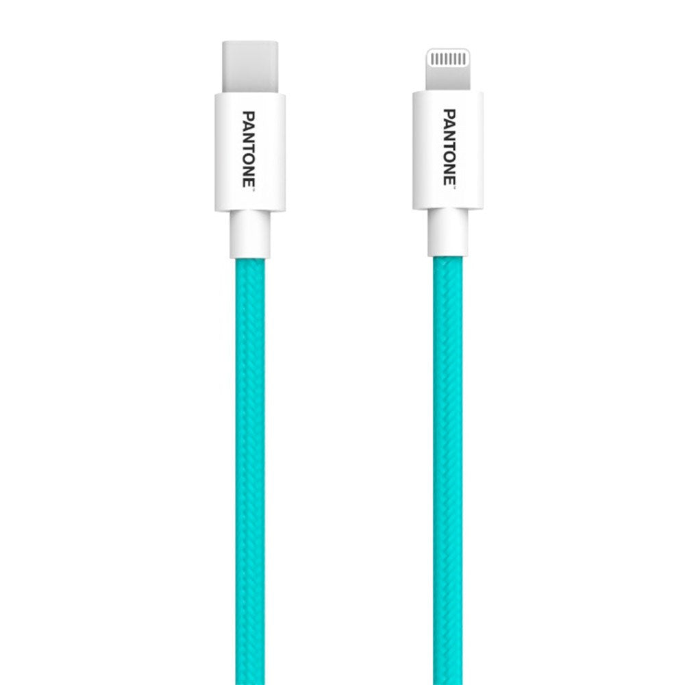 Pantone USB-C til Lightning Kabel 15W - MFI - 1.5m - Turkis