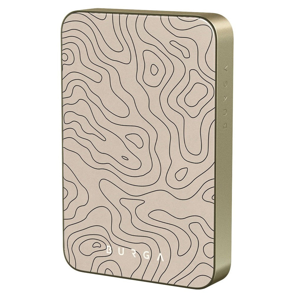 Burga MagSafe PowerBank 5000mAh m. Trådløs Opladning & 20W USB-C Stik - Wild Terrain