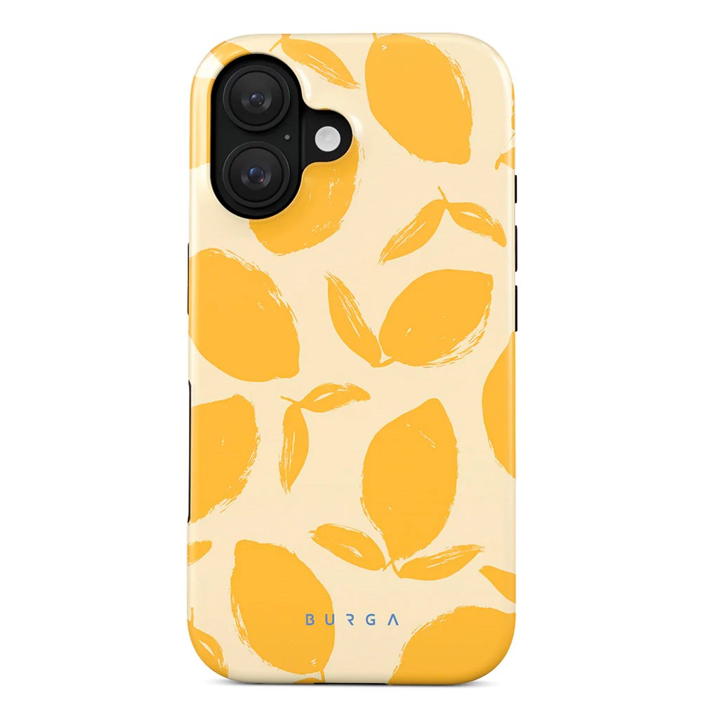 iPhone 16 Burga Tough Fashion Cover - Lemon Tart