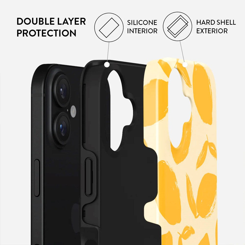 iPhone 16 Burga Tough Fashion Cover - Lemon Tart