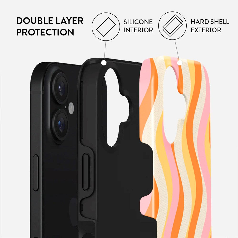 iPhone 16 Plus Burga Tough Fashion Cover - Flower Power