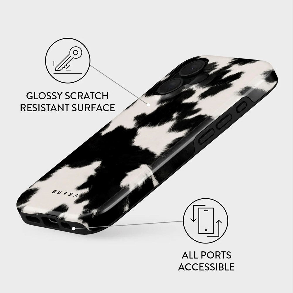iPhone 16 Burga Tough Fashion Cover - Achromatic
