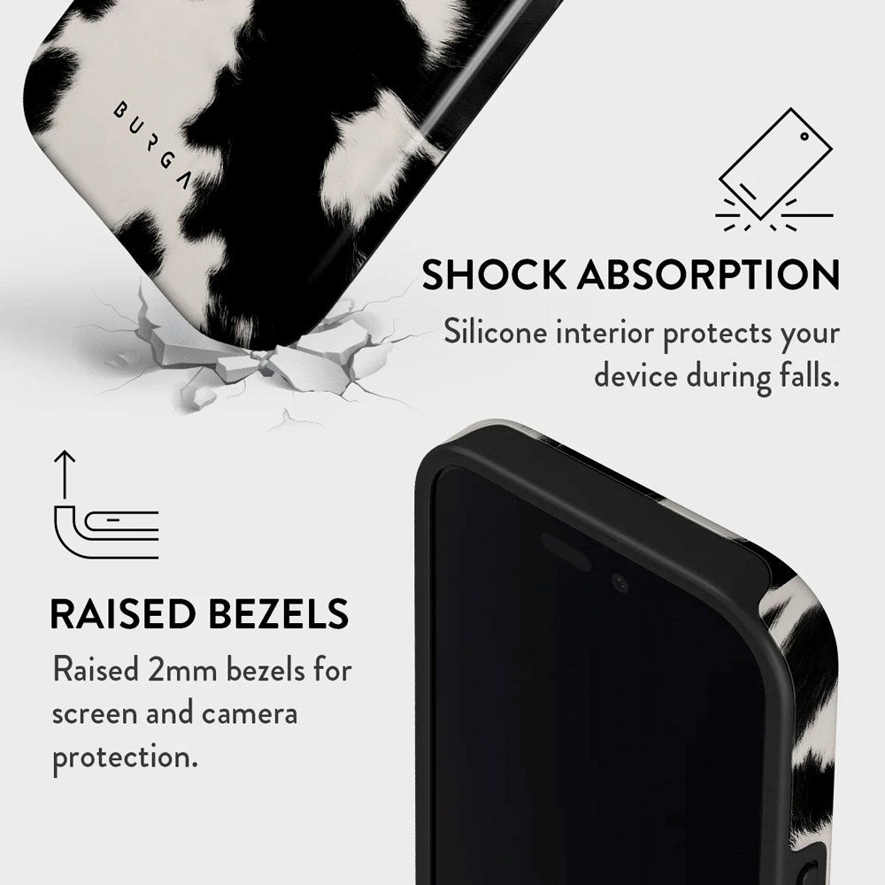iPhone 16 Burga Tough Fashion Cover - Achromatic
