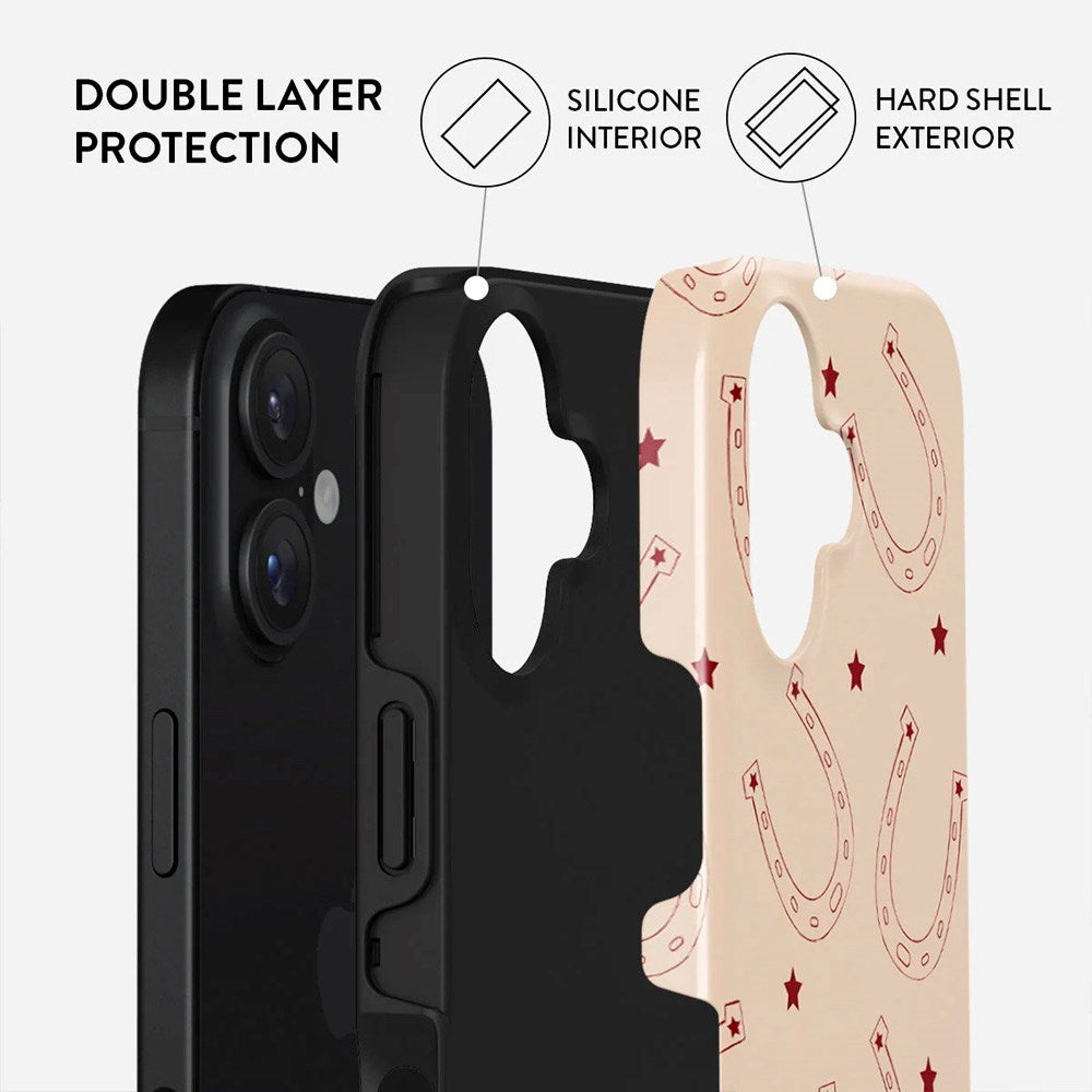 iPhone 16 Burga Tough Fashion Cover - Lucky Charm