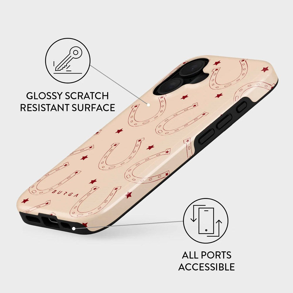 iPhone 16 Burga Tough Fashion Cover - Lucky Charm