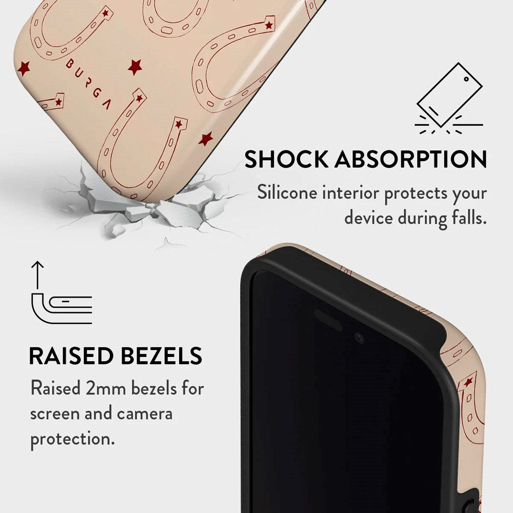 iPhone 16 Burga Tough Fashion Cover - Lucky Charm