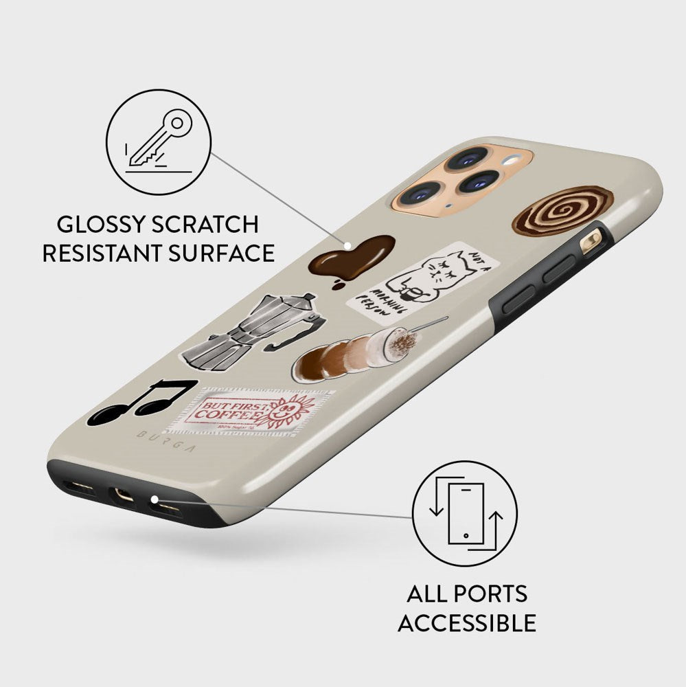 iPhone 11 Pro Burga Tough Fashion Cover - Oat Milk Please