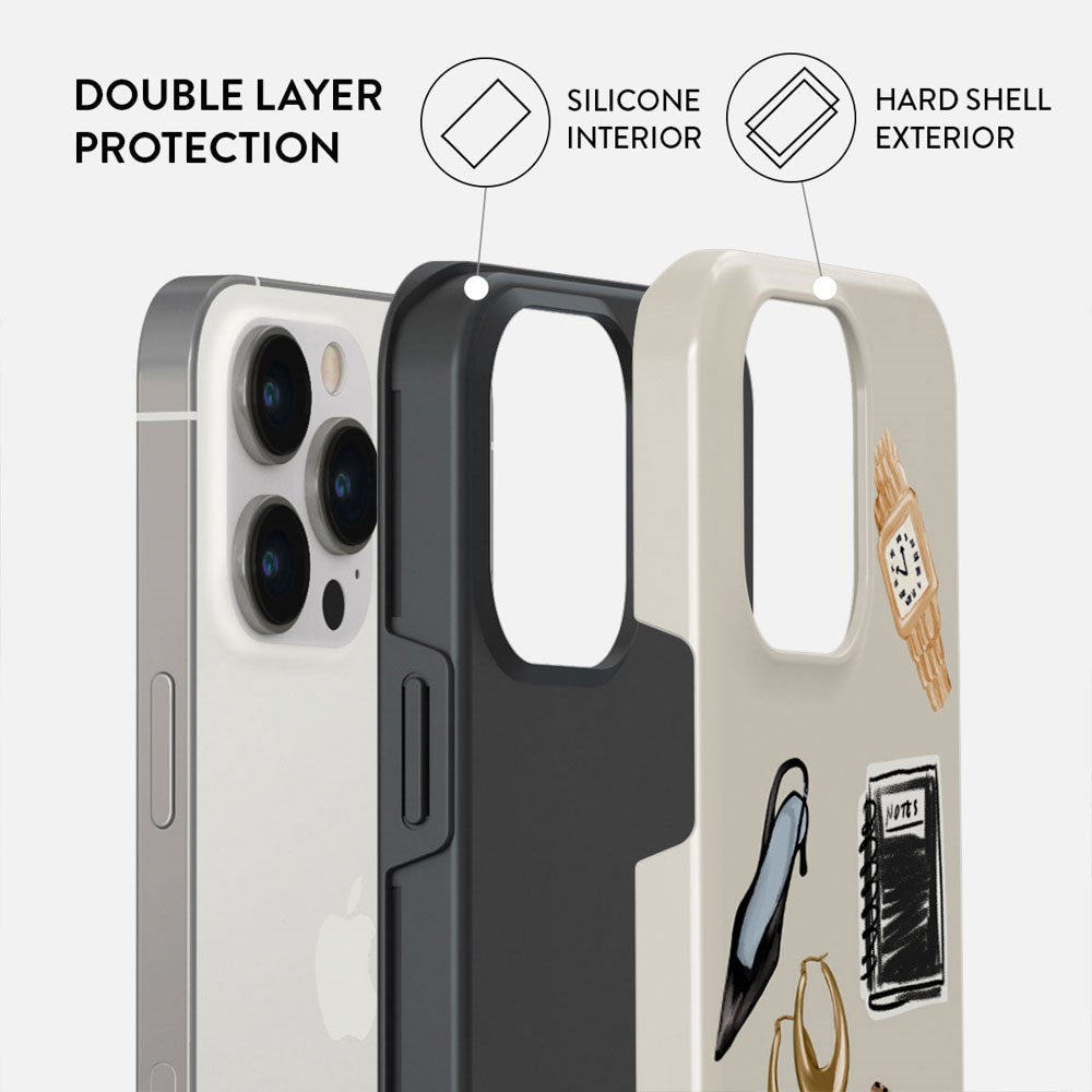 iPhone 14 Pro Burga Tough Fashion Cover - Boss Babe