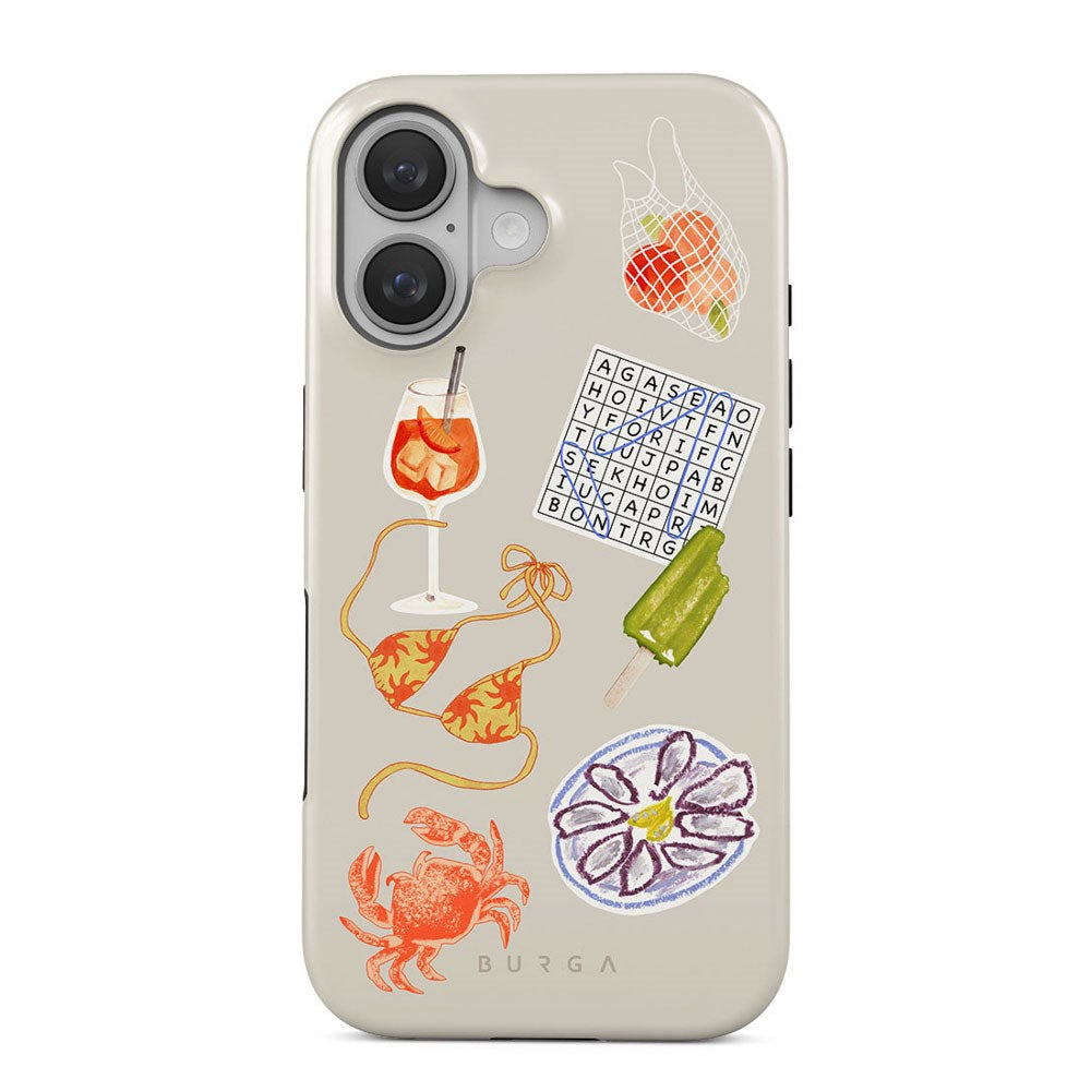 iPhone 16 Burga Tough Fashion Cover - Seaside Muse