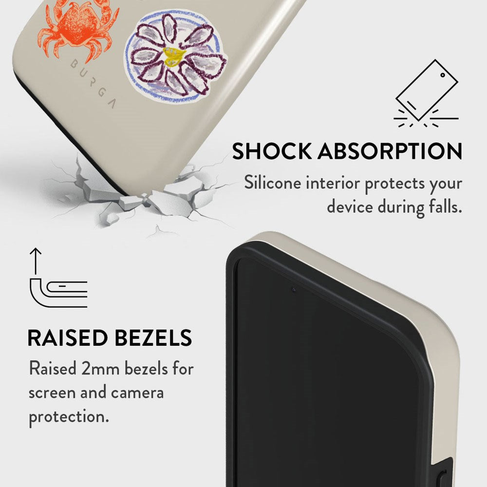 iPhone 15 Burga Tough Fashion Cover - Seaside Muse