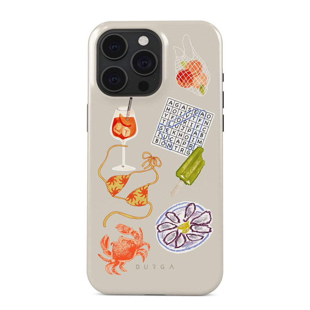 iPhone 15 Pro Burga Tough Fashion Cover - Seaside Muse