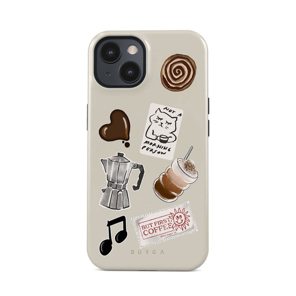 iPhone 15 Burga Tough Fashion Cover - Oat Milk Please