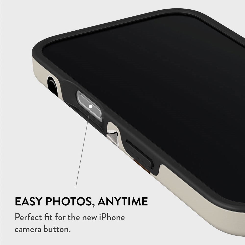 iPhone 16 Burga Tough Fashion Cover - Oat Milk Please