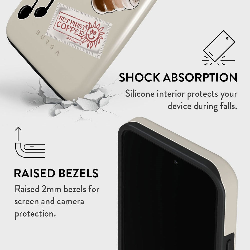 iPhone 13 Pro Burga Tough Fashion Cover - Oat Milk Please