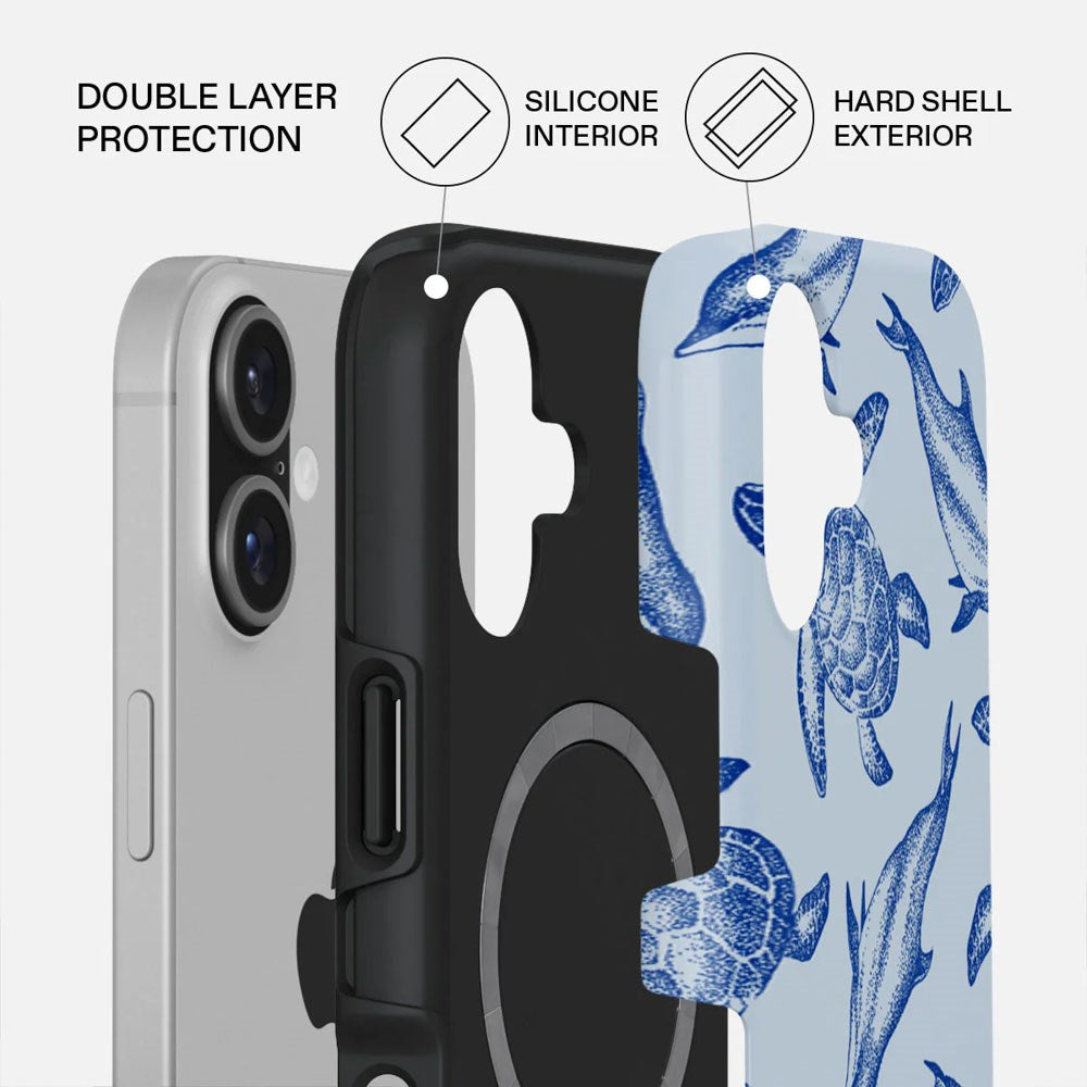 iPhone 17 Burga Tough Fashion Cover - MagSafe Kompatibel - Aquatic Dance