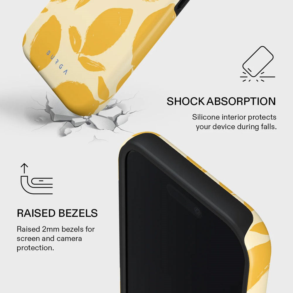 iPhone 17 Burga Tough Fashion Cover - MagSafe Kompatibel - Lemon Tart